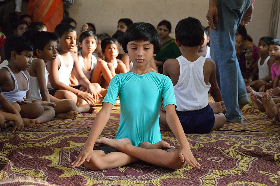 Seated breathing and stillness calm the nervous system